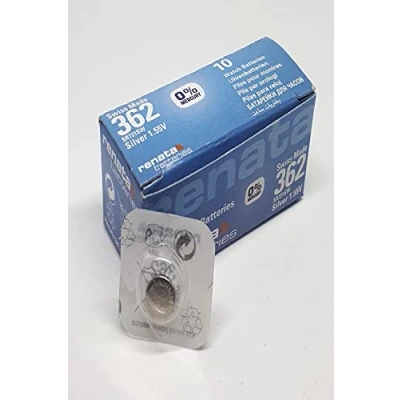 Immagine di RENATA Set di 5 batterie a bottone argento ossido 362 / SR721 SW 0% mercurio