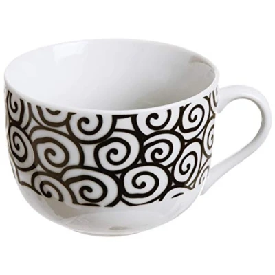Immagine di Excelsa Magic Black Tazza Jumbo de Porcellana, Multicolore, Modelli Assortiti, 1 pezzo