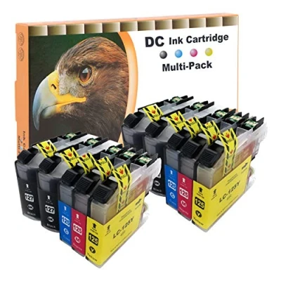 Immagine di 10 cartucce compatibili per Brother LC 127 125 DCP j4110 DW, MFC j4410 J4510 j4610 J4710 DW