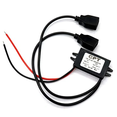 Immagine di CENPEK Convertitore DC 12V a 5V 3A 15W Buck Converter Module, Ridotto Regolatore di Tensione Auto Potenza Adattatore Uscita (doppia interfaccia USB)