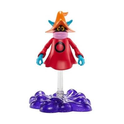 Immagine di Masters of the Universe Origins Orko Mago di Eternia, action figure articolata da collezione con mantello rosso, piedistallo e base trasparenti, giocattolo per bambini, 6+ anni, HYD37
