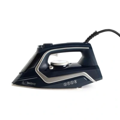 Immagine di Beldray BEL01980VDE Ferro da stiro 2600 Watt Piastra in ceramica antiaderente, controllo variabile della temperatura/vapore, autopulente, serbatoio dell&#039;acqua 280 ml, getto di vapore 140 g/min