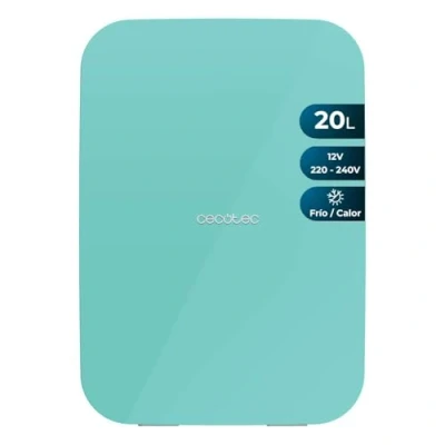 Immagine di Cecotec Frigorifero Piccolo Bolero MiniColing 20L Bahamas Menta. Capacità 20L, Funzionamento 12 220V, Compatibile con Auto e Roulotte, Funzione Freddo Caldo, Temperatura Regolabile da 7C a 65C