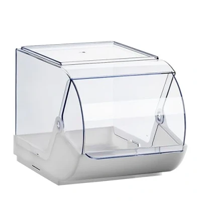 Immagine di Hünersdorff Scatola in polipropilene con coperchio trasparente, contenitore versatile Espositore per panetteria Vetrina 3,7 litri, trasparente