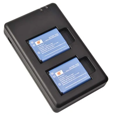 Immagine di DSTE EN EL19 Batteria di ricambio (2 pacchetti) e caricatore rapido doppio Compatibile per Nikon Coolpix S4100 S4150 S4200 S4300 S5200 S6500 S6600