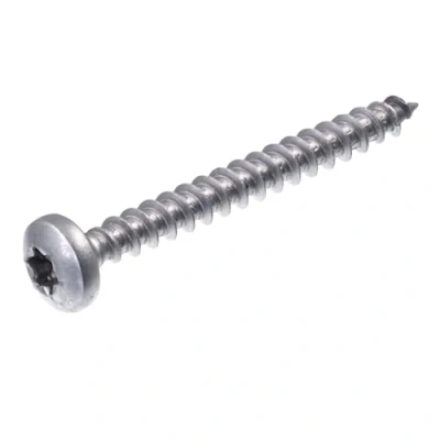 Immagine di SECCARO viti per truciolato testa semicircolare 6 x 50 mm, in acciaio inox V2A VA A2, legno con filettatura completa, TX/esagono incassato, 100 pezzi