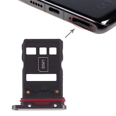 Immagine di COMPATIBILE &quot;con HUAWEI P30 PRO VOG L29 &quot; RICAMBIO Try TRAY Vassoio Vano porta scheda NANO SINGLE Sim Card SLOT SLITTA Alloggio (Nero)