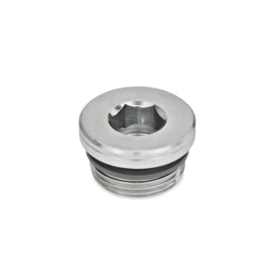 Immagine di Ganter Norm elementi GN 749 di M8 x 1 B Chiusura viti, 10 pezzi, argento, M27X2