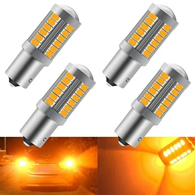 Immagine di 4 pz Ambra 1156 BAU15S PY21W 5630 33SMD LED lampadine a 900LM Super Bright Indicatori di direzione Coda luce parcheggio 12 30 V 3.6 W