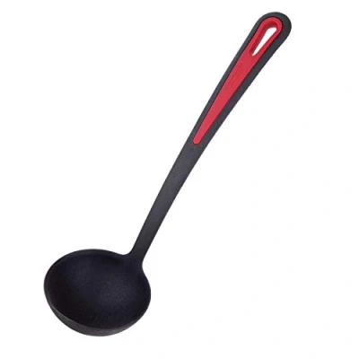 Immagine di Westmark Mestolo da minestra, Termo resistente fino a 270 C, PPA, Lunghezza: 31,5 cm, Gallant Plus, Nero/Rosso, 29562275