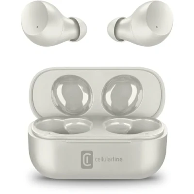 Immagine di cellularline Wink Universale Cuffiette Auricolari Bluetooth 5.0 HiFi Stereo con Custodia di Ricarica Autonomia Totale 25 Ore 2 Portata 10 Mt Grigio