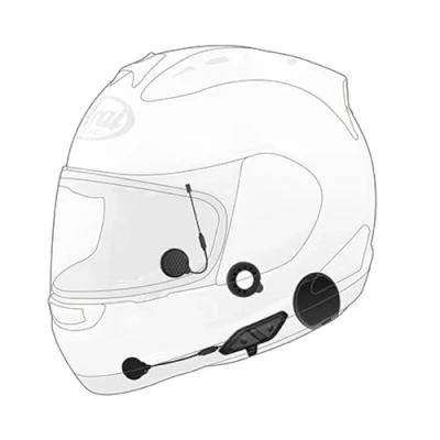 Immagine di Sena 10U AR 11 Sistema di Comunicazione Bluetooth con Controllo Remoto per Caschi Integrali Arai