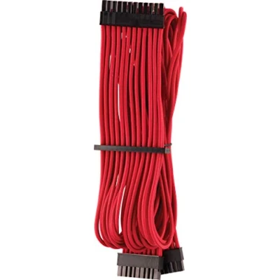 Immagine di Corsair Cavo Protetto Singolarmente con Guaina ATX A 24 Pin Type 4 Gen Premium Rosso