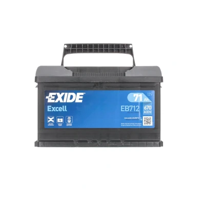 Immagine di EXIDE EXCELL EB712 Batteria avviamento 12V 71Ah 670A B13 FORD: FIESTA 6, 7, FOCUS 3, OPEL: Corsa D Hatchback, Zafira C Tourer, B