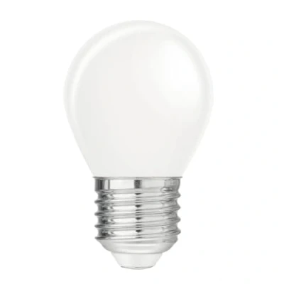Immagine di Velamp lampadina LED a filamento diffusore Opal Forma Sfera (P45) Attacco vite grande (E27) Potenza 4W Equivalenti 40W Luminosità 470lm Temperatura colore 4000K (luce naturale)
