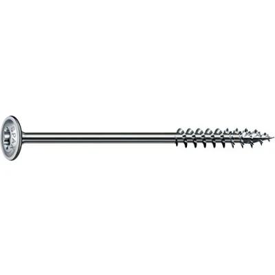 Immagine di SPAX 251010601405 Viti per Costruzioni in Legno, 6,0 x 140 mm, 100 Pezzi, T Star Plus, Testa Piatta, Filettatura parziale, 4CUT, WIROX A3J, 0251750601405, Tarrr, Set di 10