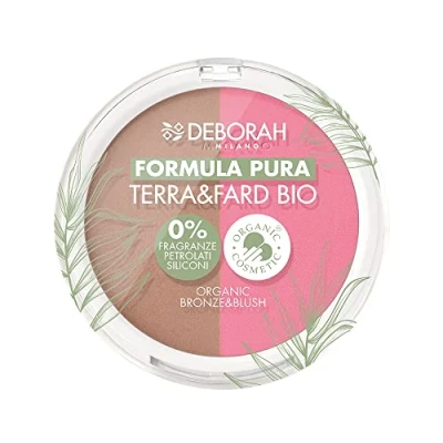 Immagine di Deborah Terra &amp; Fard Formula Pura, con materie prime Biologiche e Vegane Scalda il colorito dona un finish radioso Ideale per pelli sensibili Colore n.4 Dark, 9 gr