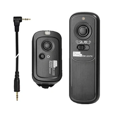 Immagine di Pixel RW221 E3 Fotocamera Scatto Remoto Senza Fili con Terminale di tipo Compatibile Canon R R6 90D 250D 850D 2000D Olympus EM1X EM1 III EM5 Fuji XT3 XT4 XT30