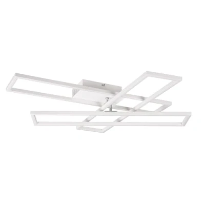 Immagine di Reality Lampada da soffitto Corso R64423131, Metallo Bianco opaco, incl. LED 36 Watt, telecomando