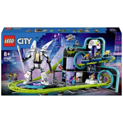 Immagine di LEGO My City (60421). Montagne russe di Robot World