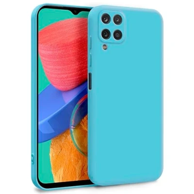 Immagine di MyGadget Cover per Samsung Galaxy M33 5G Custodia in Silicone Morbido a Doppio Strato Case con Protezione Fotocamera &amp; Fodera Interna Antigraffio Turchese