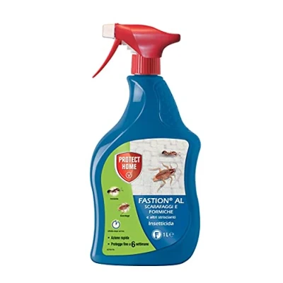 Immagine di Protect Home Fastion AL, Insetticida spray pronto all’uso che elimina formiche, scarafaggi e pesciolini d’argento in ambienti interni ed esterni. Rapida azione abbattente. 1L