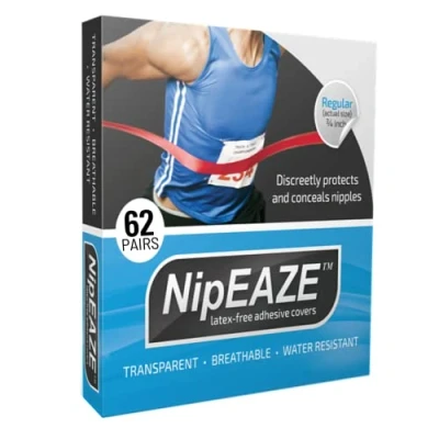 Immagine di NipEaze (Regular 62pairs The Original Transparent Nip Protector Nipple Chafing Prevention Ultra Marathon Running Gear