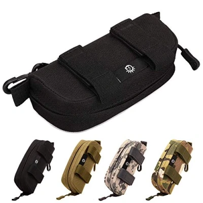 Immagine di Selighting Soffice Custodia per Occhiali, Astuccio Occhiali da Sole, in Nylon 1000D, Unisex (nero)