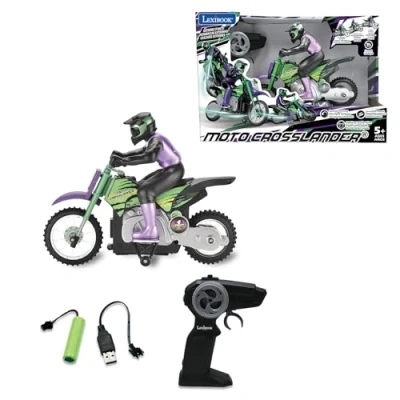 Immagine di Véhicule radio commandé Lexibook Moto Crosslander avec effets lumineux