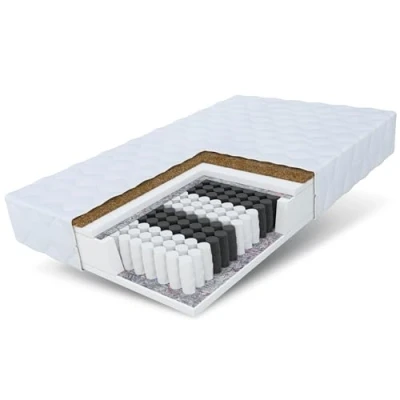 Immagine di FDM Home Max Materasso a Molle insacchettate, Foam, Bianco, 90 x 200 17 cm