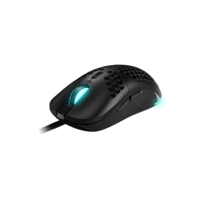 Immagine di Mouse da gioco professionale Newskill Arakne, cablato, illuminazione RGB personalizzabile, sensore ottico, 10000 DPI regolabili, 9 pulsanti programmabili, ultra leggero 71 g, nero
