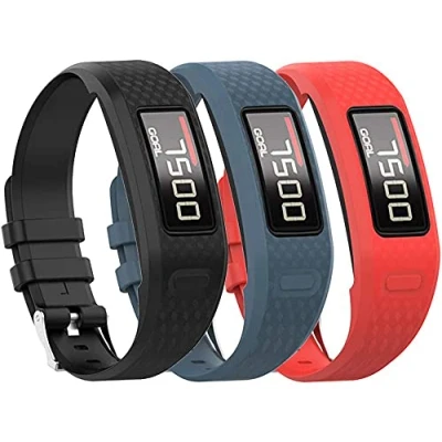Immagine di Tyogeephy Cinturino per Garmin Vivofit 1 / Vivofit2, Morbido Silicone Sostituzione 2 Activity Tracker, Piccolo, Grande