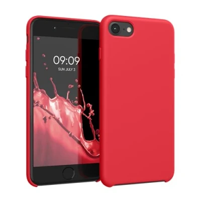 Immagine di kwmobile Cover per Apple iPhone SE (2022) / (2020) 8 7 Custodia Back Case Smartphone in Silicone TPU Protezione Gommata awesome pink