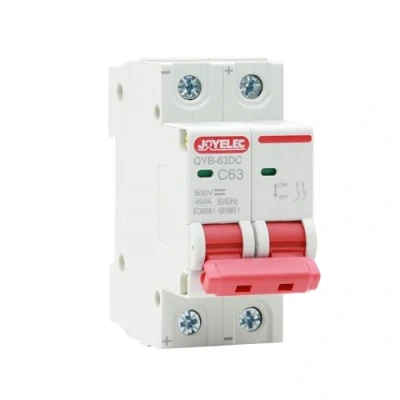 Immagine di 2P Interruttore Magnetotermico，63A Fotovoltaico DC Mini 600V，4.5kA di Sicurezza con rilascio Sovracorrente Protezione da Sovraccarico e Cortocircuito