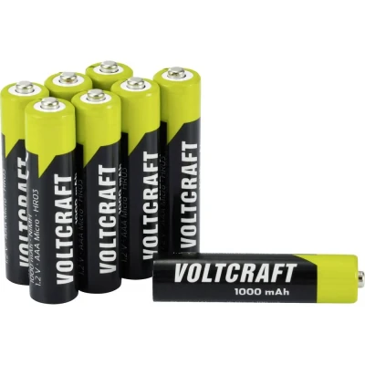Immagine di VOLTCRAFT VC 16043045 Batteria ricaricabile Ministilo (AAA) NiMH 1000 mAh 1.2 V 8 pz.