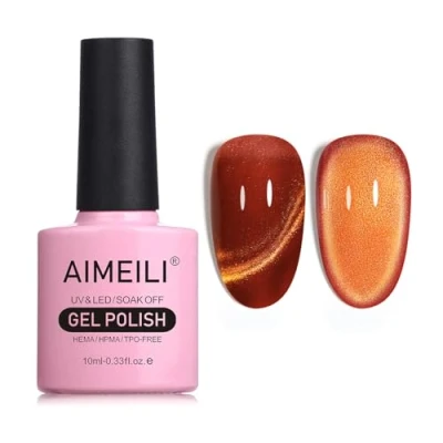 Immagine di AIMEILI 10ML Cat Eye Nail Gel Polish Smalto per Unghie in UV LED Soak Off Manicure Colorati Smalti Semipermente Magnetico 730