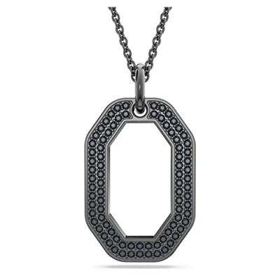 Immagine di Swarovski DEXTERA, Octagon SHAPE, Ruthenium Plated Ciondolo, Donna, Taglia: One Size, Black