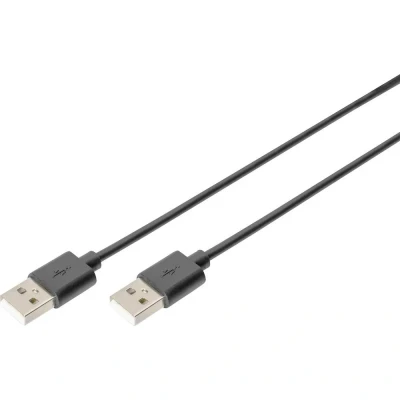 Immagine di DIGITUS Cavo di collegamento USB 2.0 1,0 m da A (M) 480 Mbit/s Compatibile con Nero