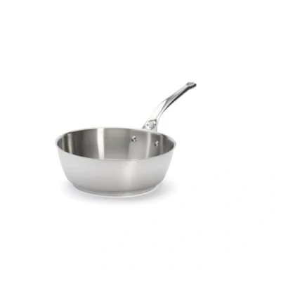 Immagine di De Buyer Acciaio Inossidabile Milady Padella bombata Inox Diametro cm 3411.24, Argento, 24