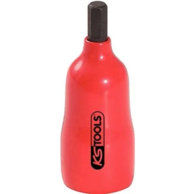 Immagine di KS Tools, Chiave a bussola + esagonale, Presa bit da 1/4&quot; con isolamento protettivo (4 mm)