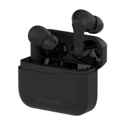 Immagine di Creative Zen Air 2 Cuffie auricolari Bluetooth Nero resistente al sudore, allacqua, Indicatore di carica della batteria, incl. docking station