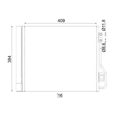 Immagine di MAHLE ORIGINAL AC 488 000S Condensatore con essiccatore 12 8,6 420, 433 SMART: Fortwo II Coupe, Cabrio