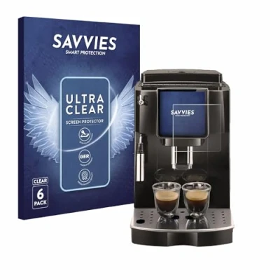 Immagine di savvies (6 Pezzi Pellicola Protettiva per DeLonghi Magnifica Start ECAM222.60 Protezione Schermo Trasparente