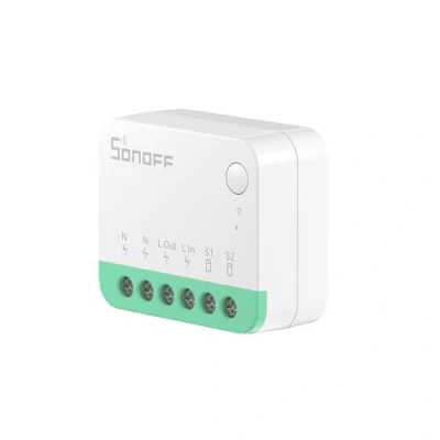 Immagine di SONOFF MINI R4 WiFi Smart Switch 2 Way, Interruttore intelligente fai da te, modalità relè staccabile, 2.4G, controllo APP, Funziona con Alexa, Google Home Assistant, remoto eWeLink