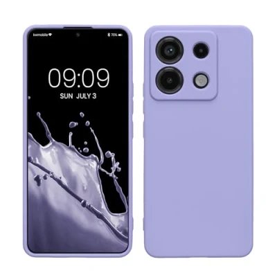 Immagine di kwmobile Custodia Compatibile con Xiaomi Redmi Note 13 Pro 5G / Poco X6 Cover Back Case per Smartphone in Silicone TPU Protezione Gommata lavanda