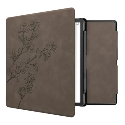 Immagine di kwmobile Custodia eReader Compatibile con Amazon Kindle Scribe Cover eBook Reader Flip Case Magnetica Pelle PU Magnolie