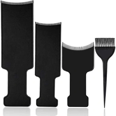 Immagine di Set da 3 Pezzi di Evidenziatore e Colorazione per Capelli con Spazzola Pettine a Bordo Piatto 1 Pezzo