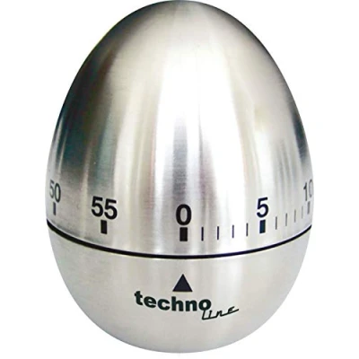 Immagine di TechnoLine KZW 2 Timer da Cucina con Allarme, Metallo, Argento, 6.1x6.1x7.5 cm
