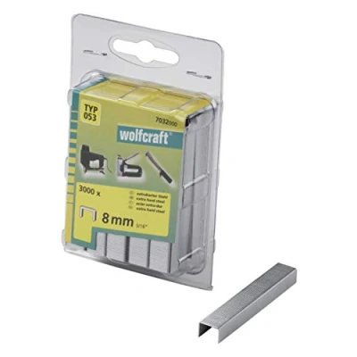 Immagine di Wolfcraft 7032000 Graffette spillatrice tipo 53 3000 pz. Dimensioni (L x L A) 8 11.2 mm