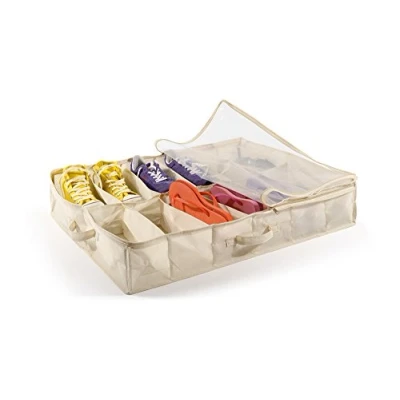 Immagine di Perfetto Più Easybag Portascarpe Sacco Custodia Tnt, Tessuto, Ecru, 75.0x60.0x15.0 Cm